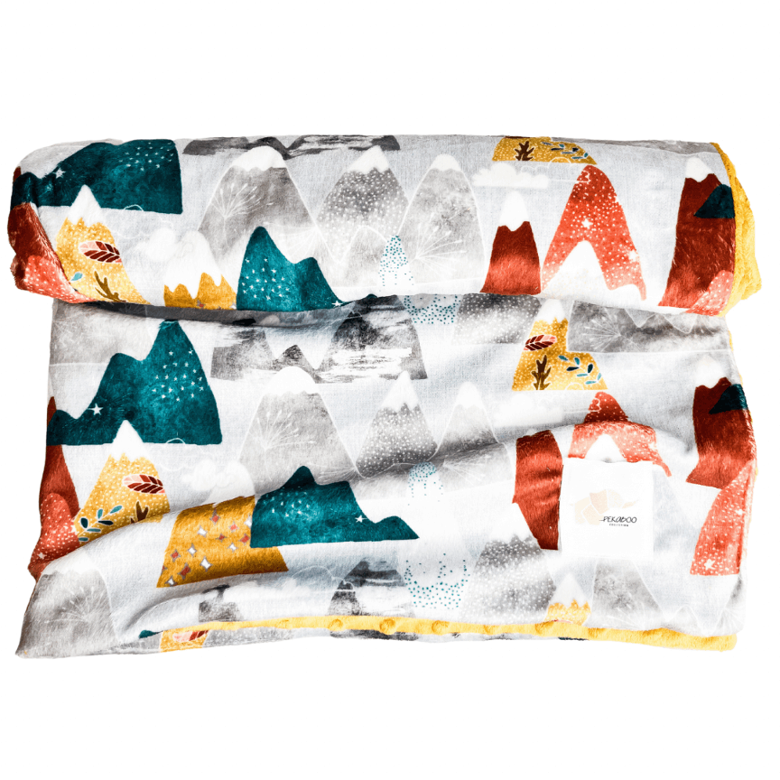 Doudou Peluche Montagnes Hivernales