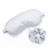 Duo Chouchou & Masque Pour Les Yeux Satin Gris