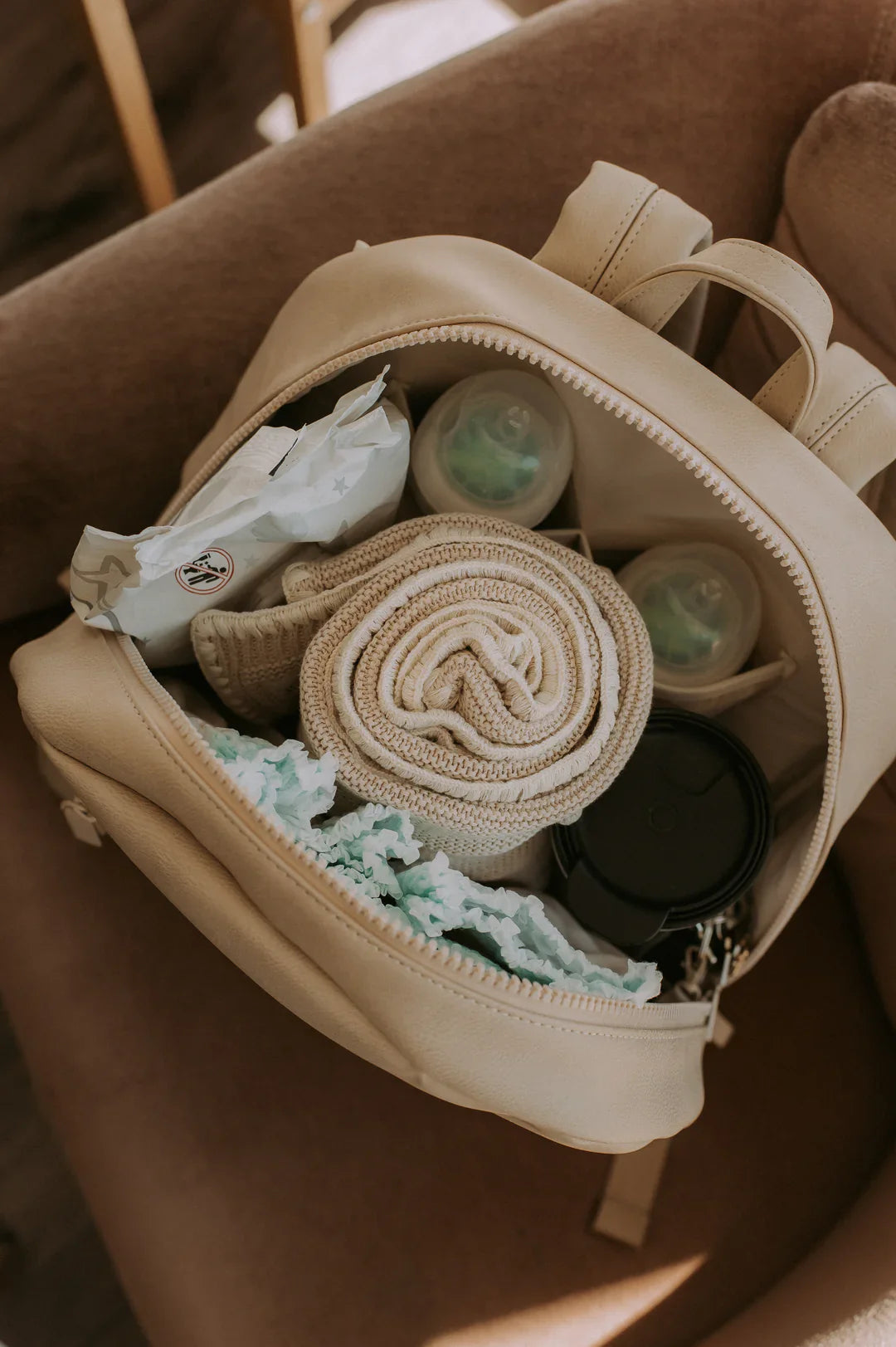 Sac À Couche Beige