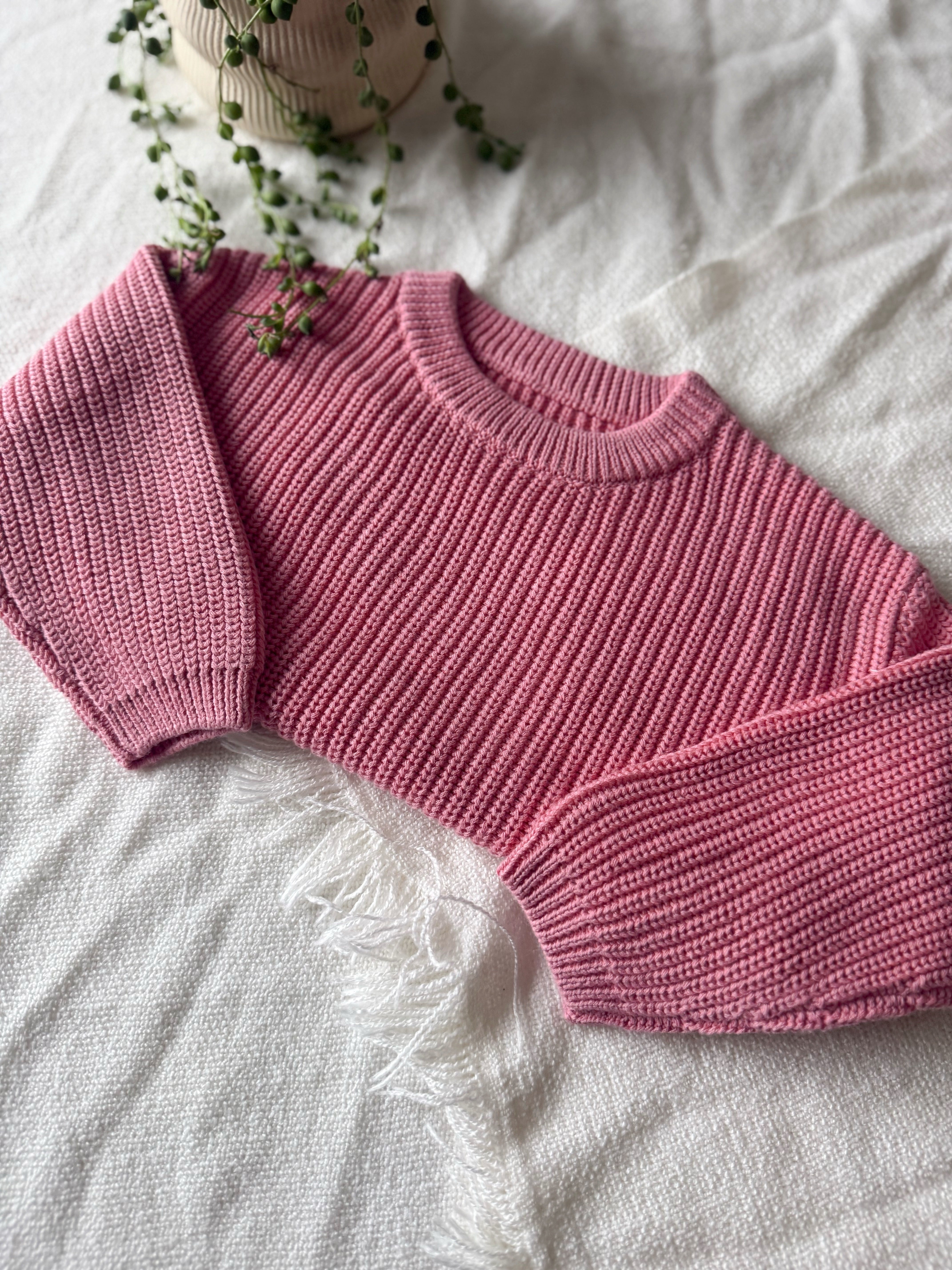 Chandail En Tricot Rose