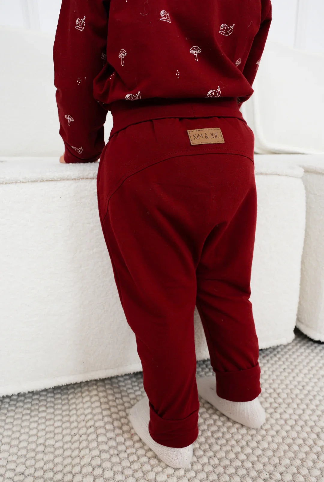 Pantalon Évolutif Rouge Cerise Uni