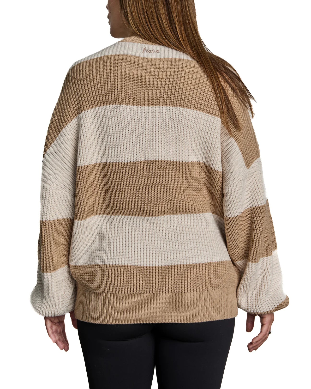 Chandail Melina Cream & Cream Stripes