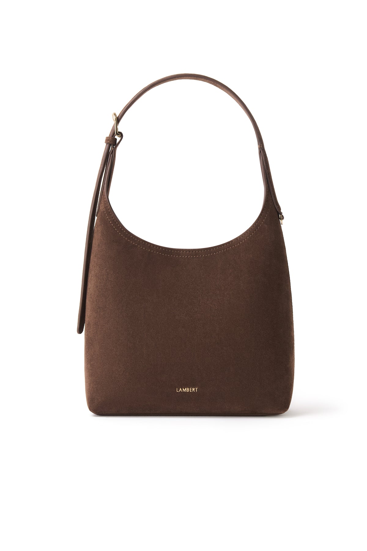 Sac À L'épaule Le Elena Suède Chocolat