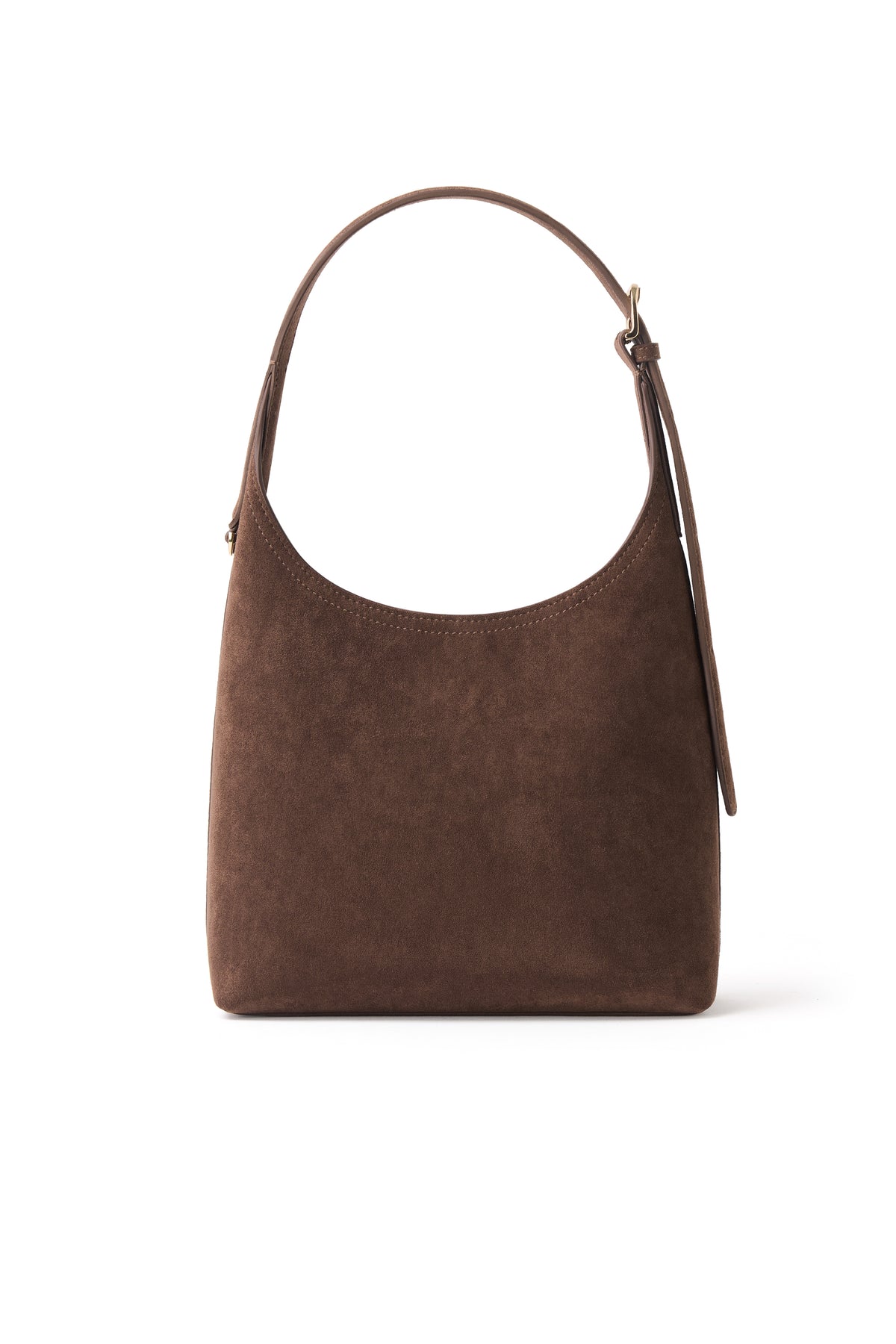 Sac À L'épaule Le Elena Suède Chocolat