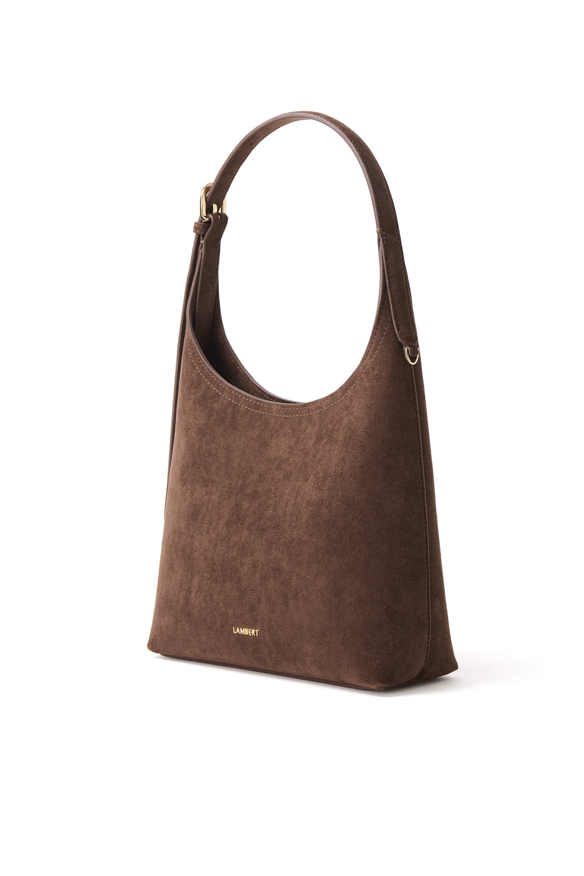 Sac À L'épaule Le Elena Suède Chocolat