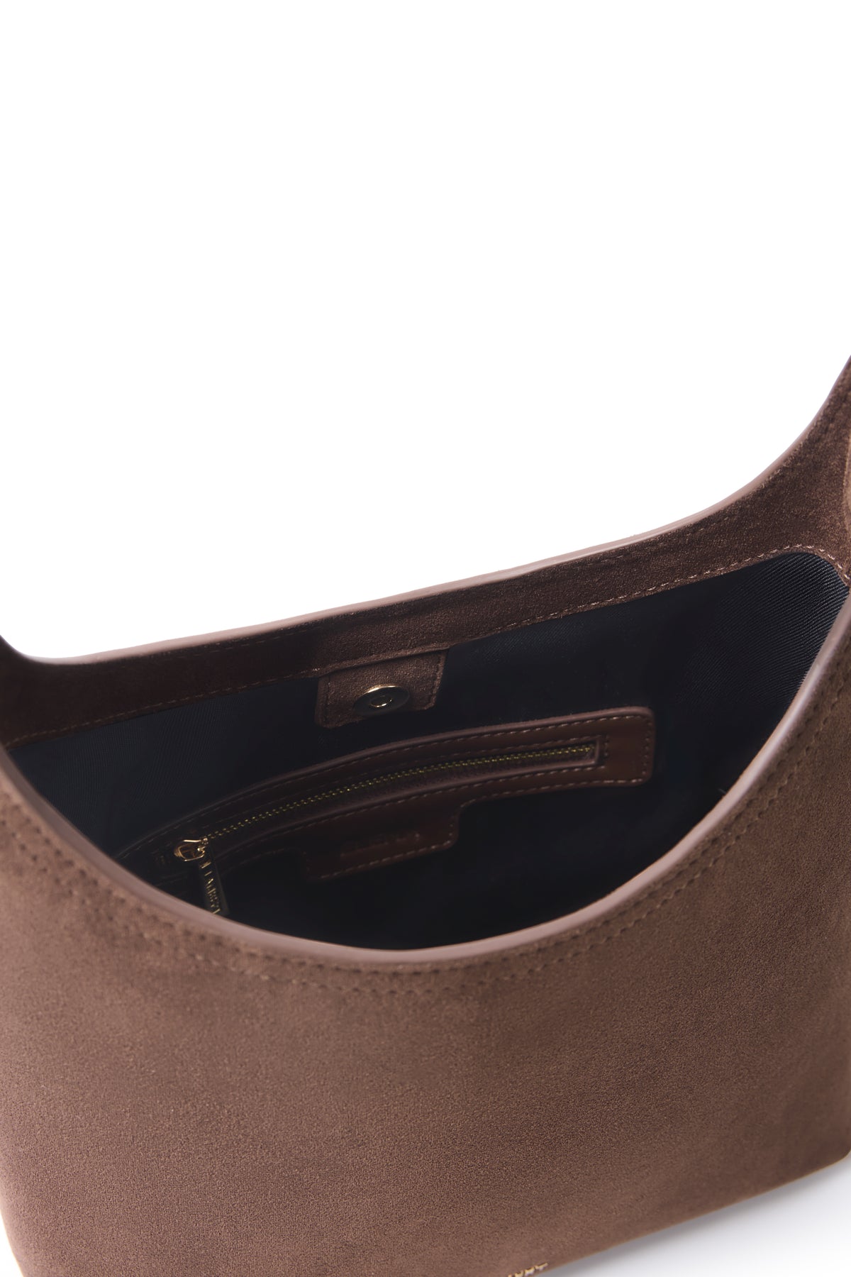 Sac À L'épaule Le Elena Suède Chocolat
