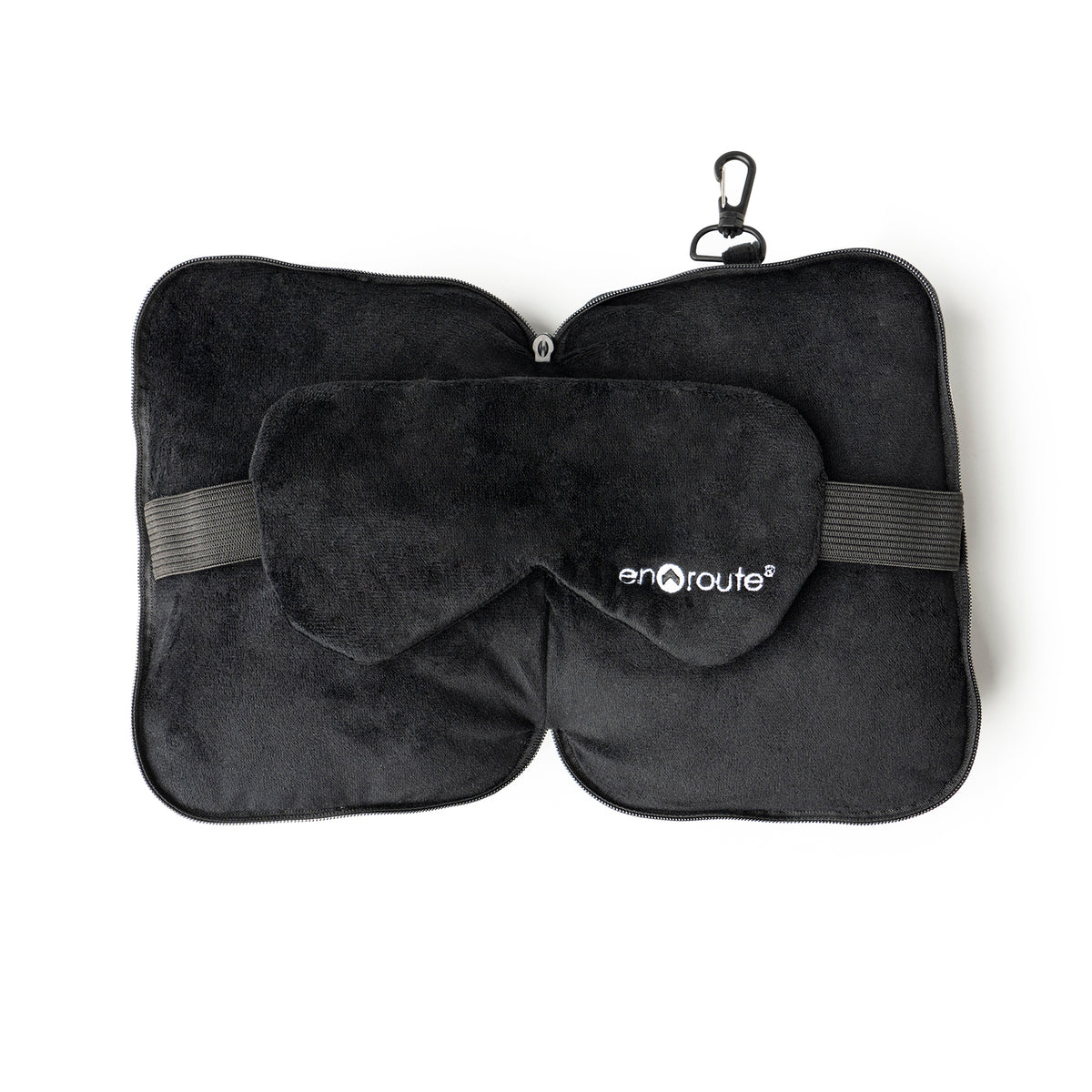 Coussin De Voyage & Masque Pour Les Yeux Noir