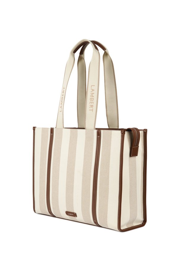 Sac Fourre-Tout En Canevas Érica Hazelnut