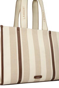 Sac Fourre-Tout En Canevas Érica Hazelnut