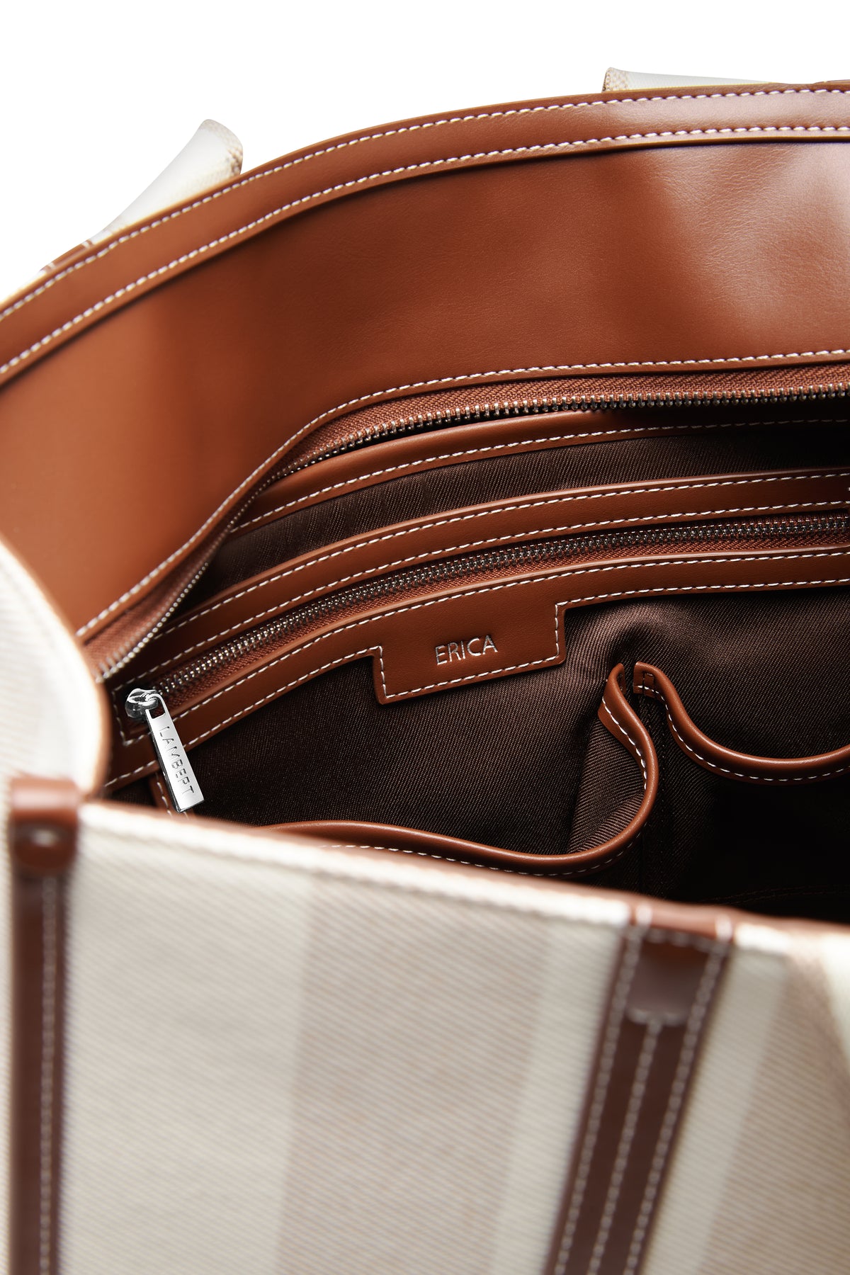 Sac Fourre-Tout En Canevas Érica Hazelnut