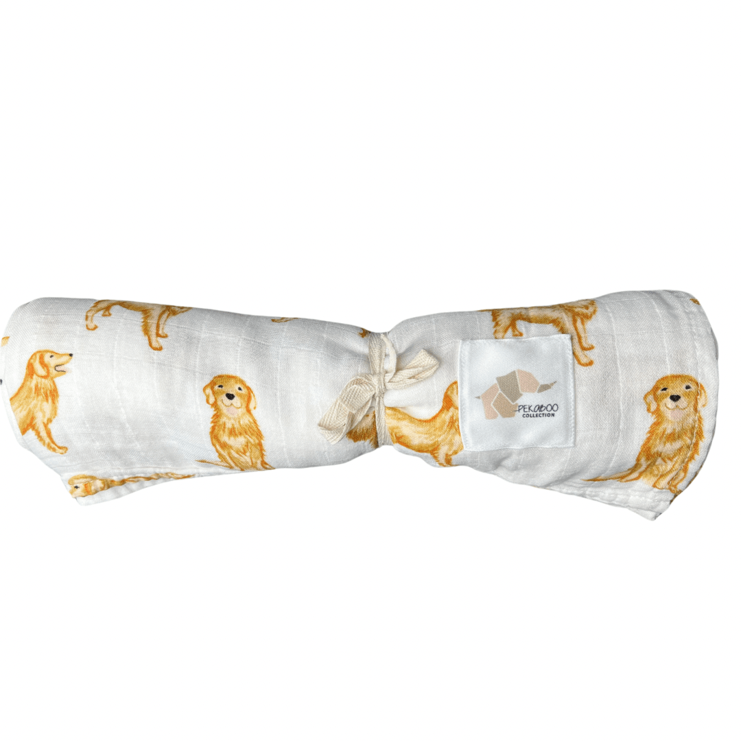 Mousseline Bambou Chien Golden