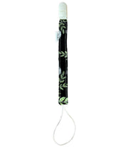 Attache-Suce Fleuri Noir & Vert (Blanc)