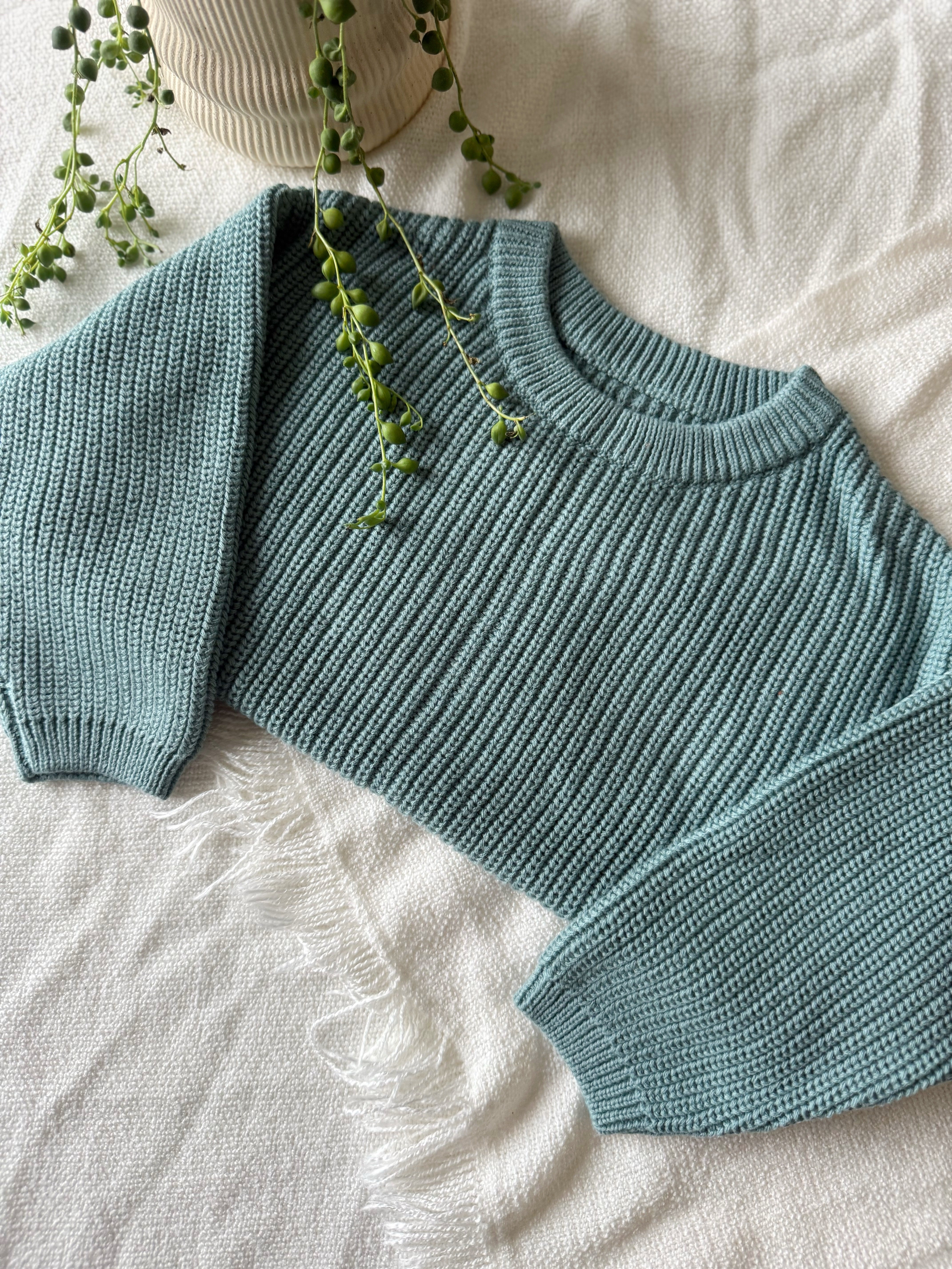 Chandail En Tricot Sarcelle