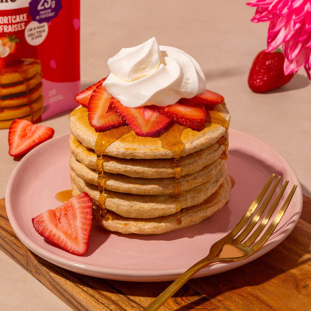 Mélange À Crêpes & À Gaufres Protéiné Shortcake Aux Fraises