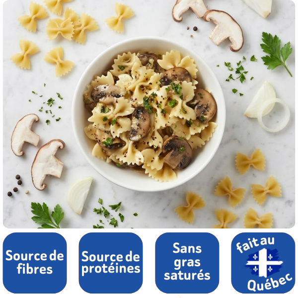 Farfalles Aux Champignons