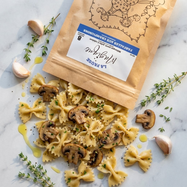 Farfalles Aux Champignons