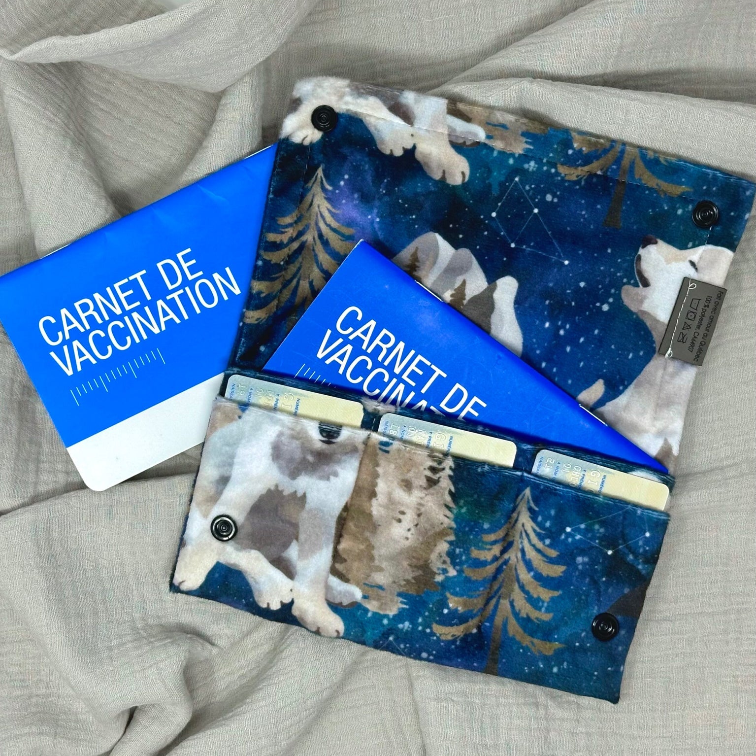 Protège Carnet Loups