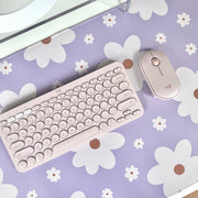 Tapis De Bureau Marguerites Lilas