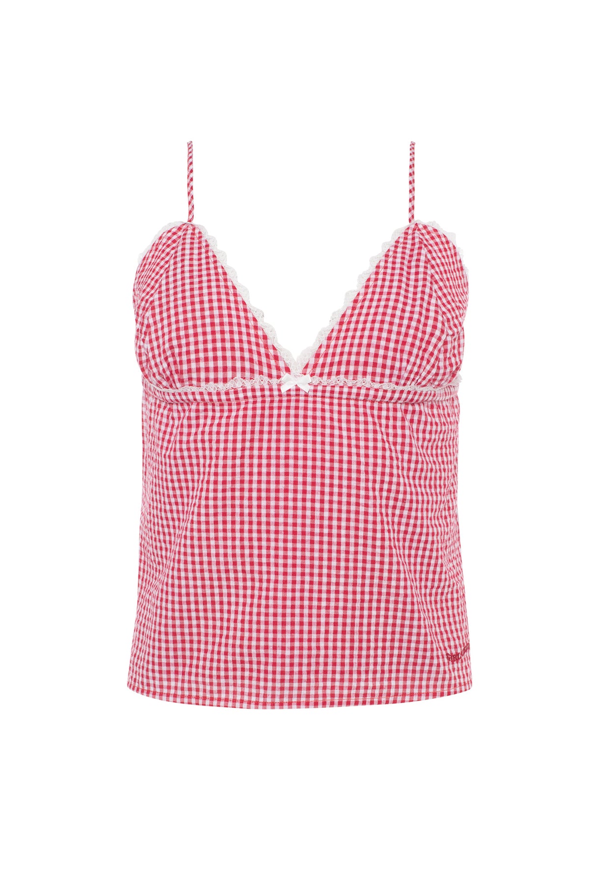 Camisole Triangle Vichy Cherry Red
