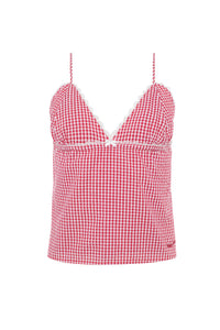 Camisole Triangle Vichy Cherry Red