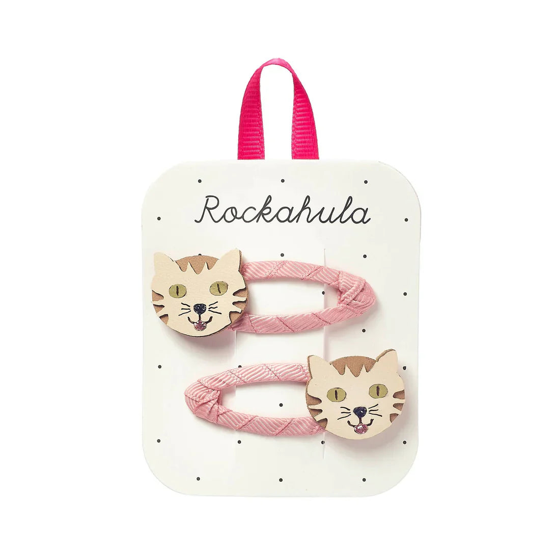 Ensemble Barrettes Tabby Cat
