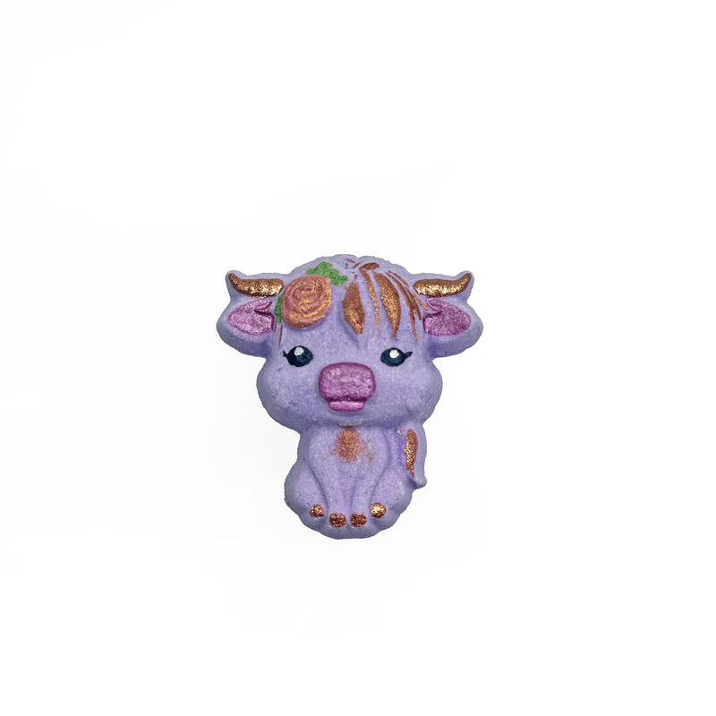 Bombe De Bain Vache Highland Mauve
