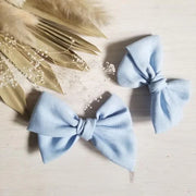 Bouclette Lin Bleu Poudre Bébé
