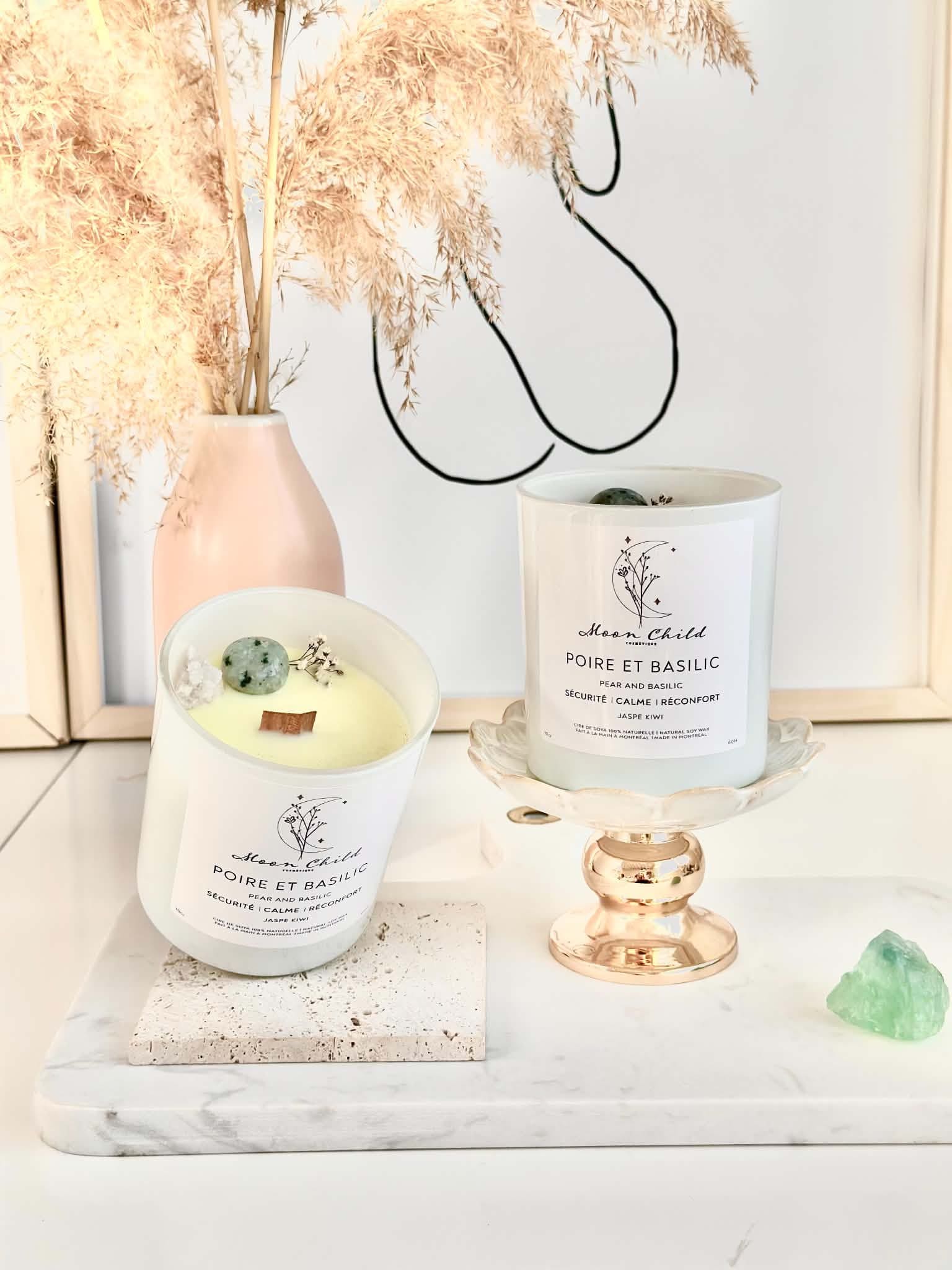Chandelle Poire & Basilic - Jaspe Kiwi