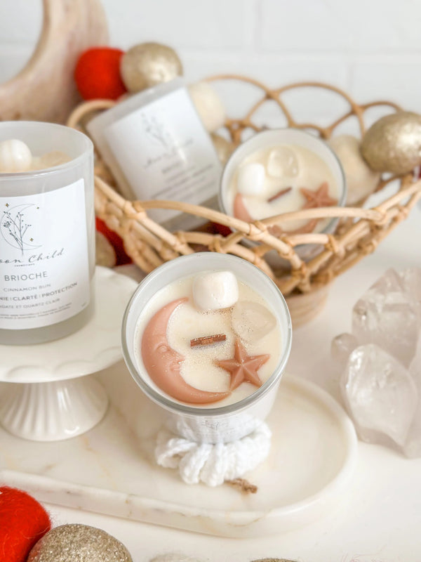 Chandelle Brioche - Quartz Clair & Agate