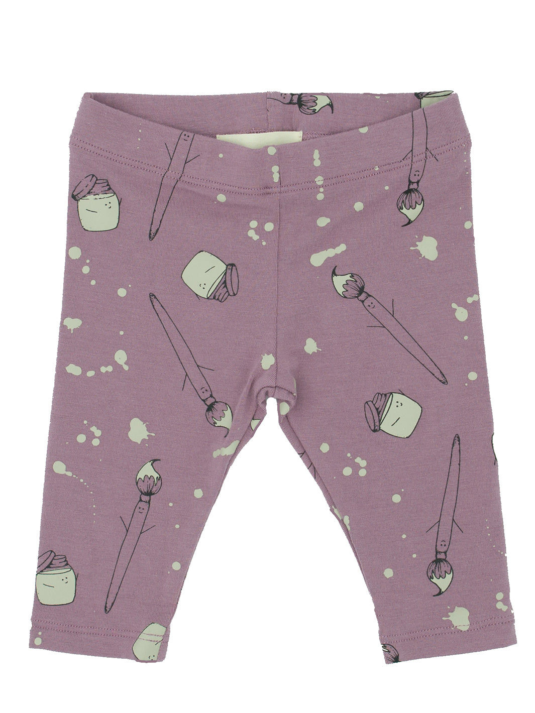 Legging Bamboo Mauve Pots Et Pinceaux