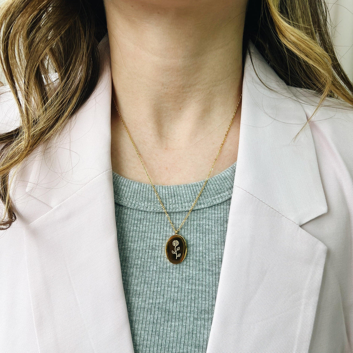 Collier Fleurs De Naissance Or - Juin