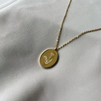 Collier Fleurs De Naissance Or - Janvier