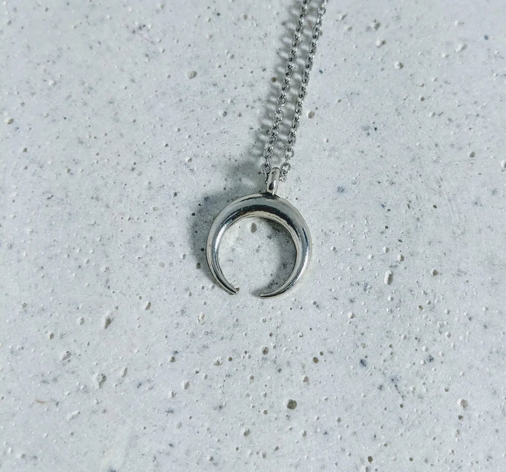 Collier Moon Argent