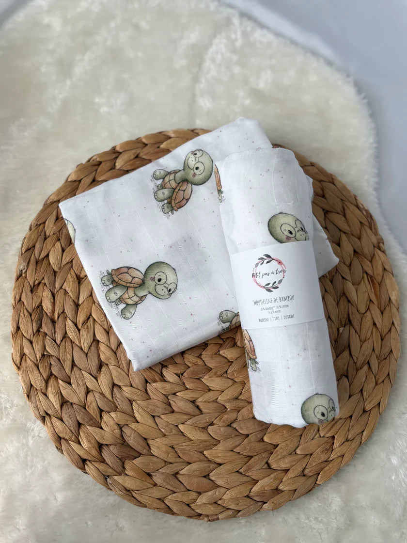 Mousseline De Bambou Tortue Studieuse