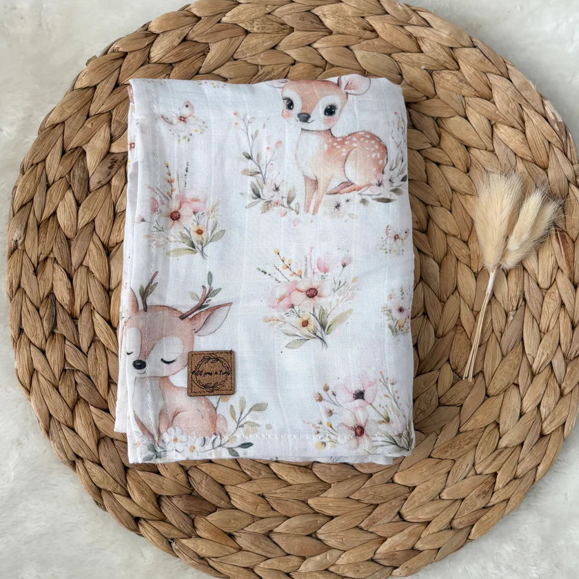 Mousseline De Bambou Bambi Fleuris