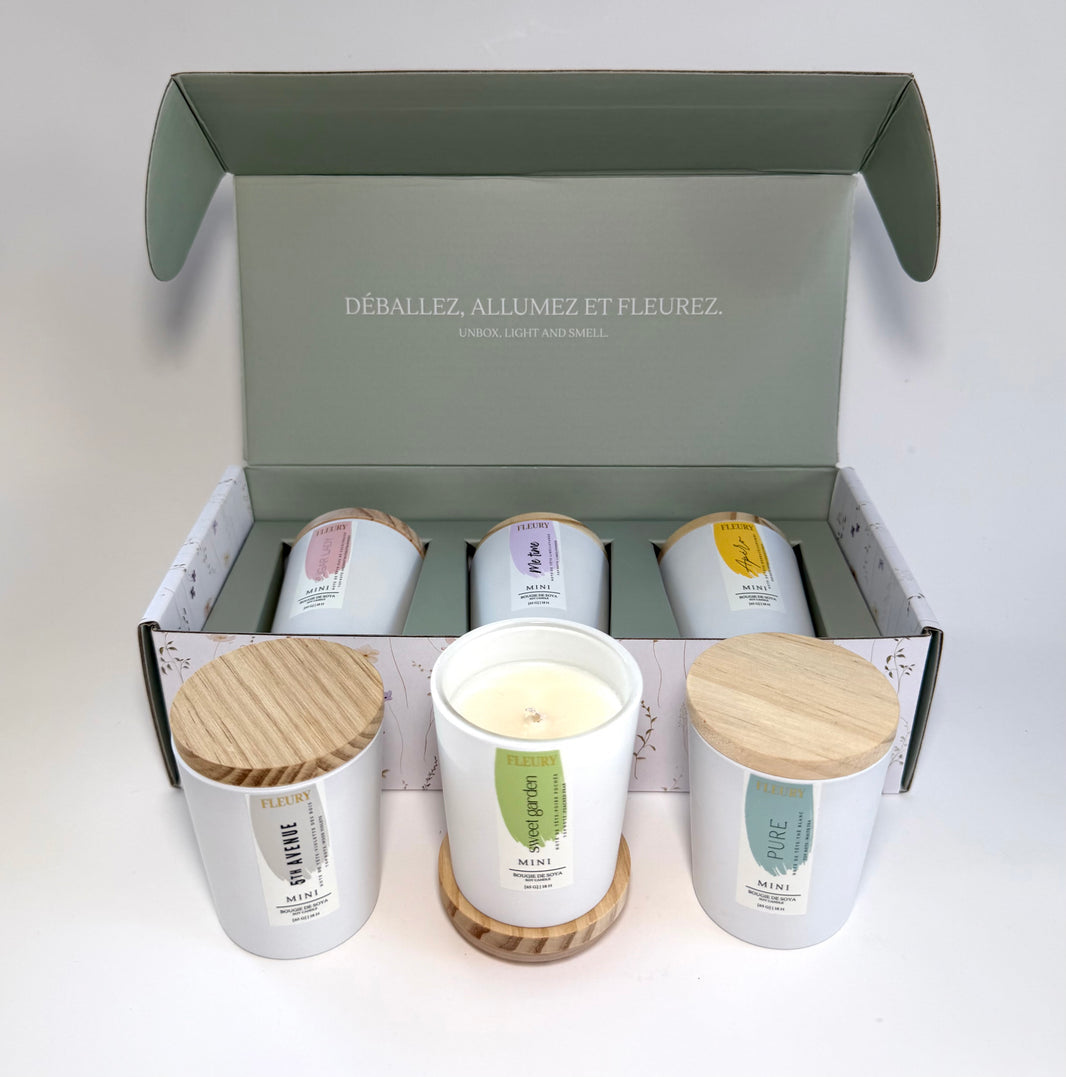Coffret Chandelles Sugar Lady, Pure & Apéro