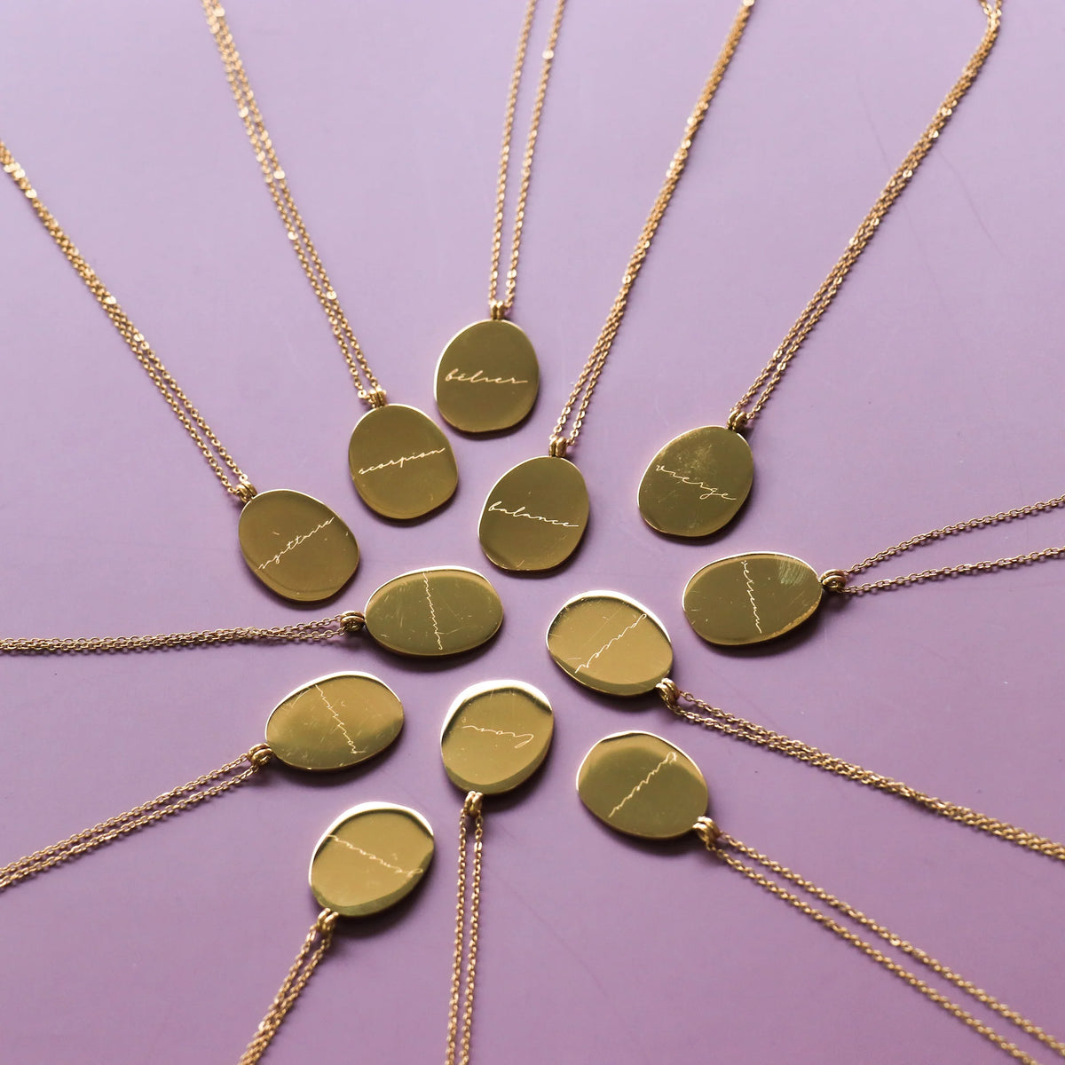 Collier Zodiac Or - Gémeau