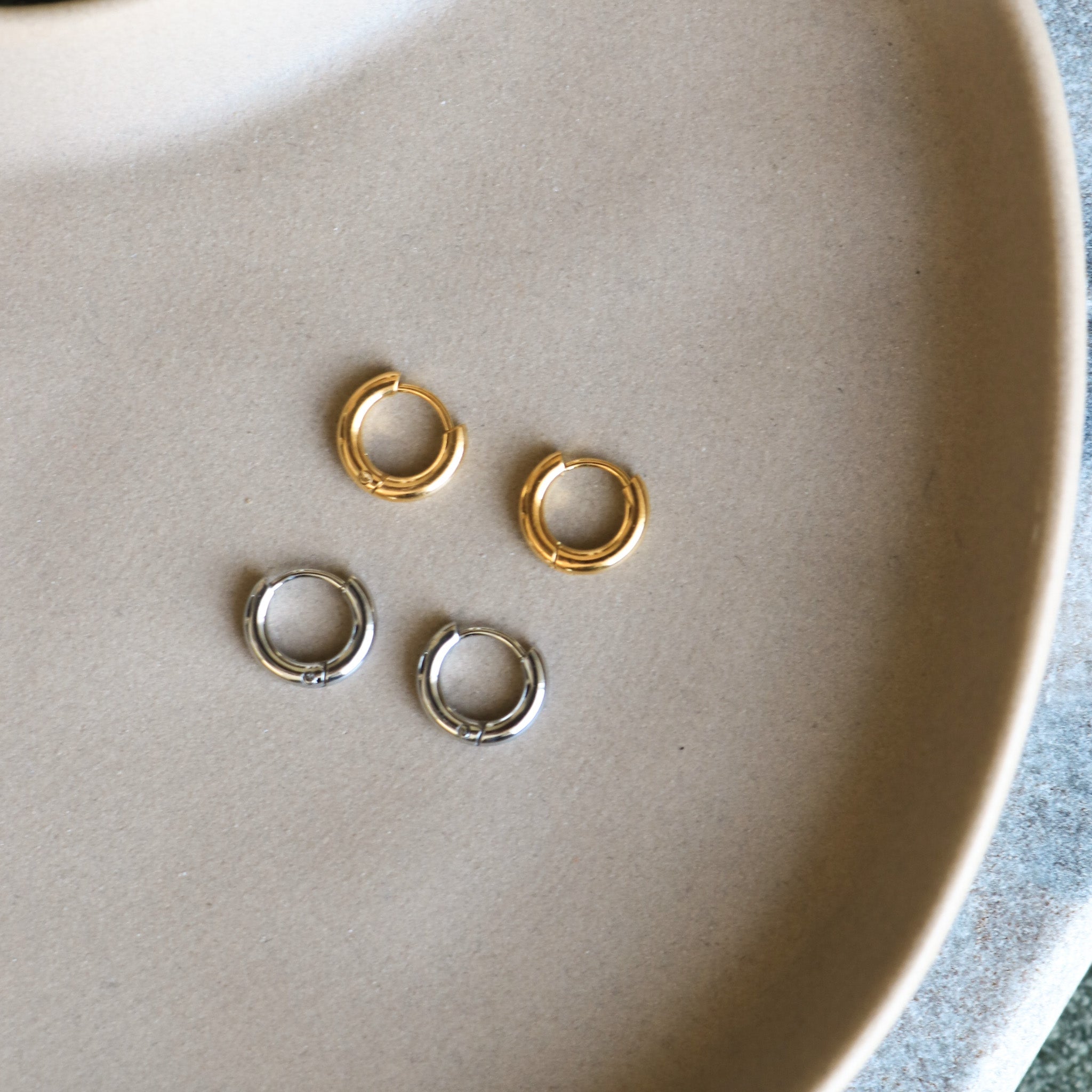Boucles D'oreilles Micro Hoops Argent