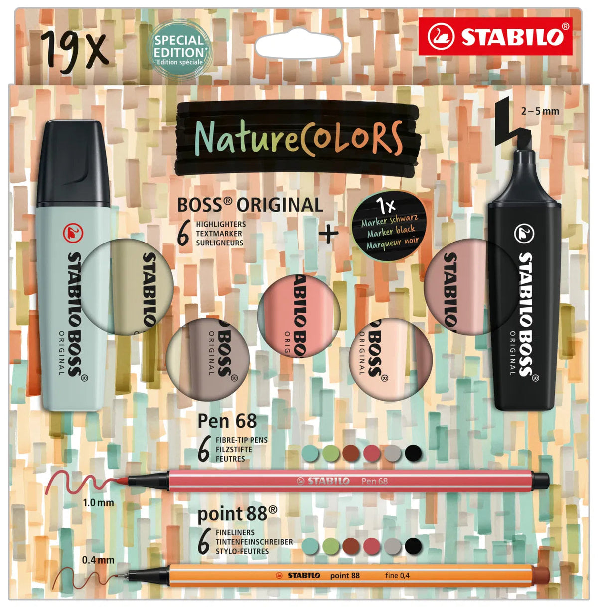 Ensemble De Surligneurs BOSS Et Point 68 & 88 - Couleur Nature