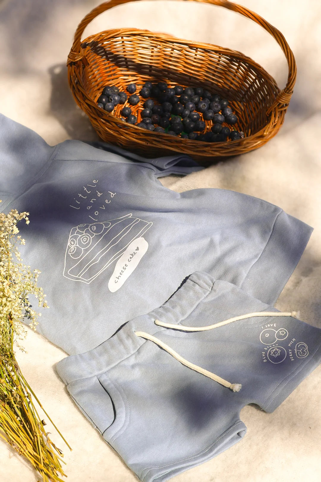 Ensemble Confort Bleu À Imprimé Bleuets