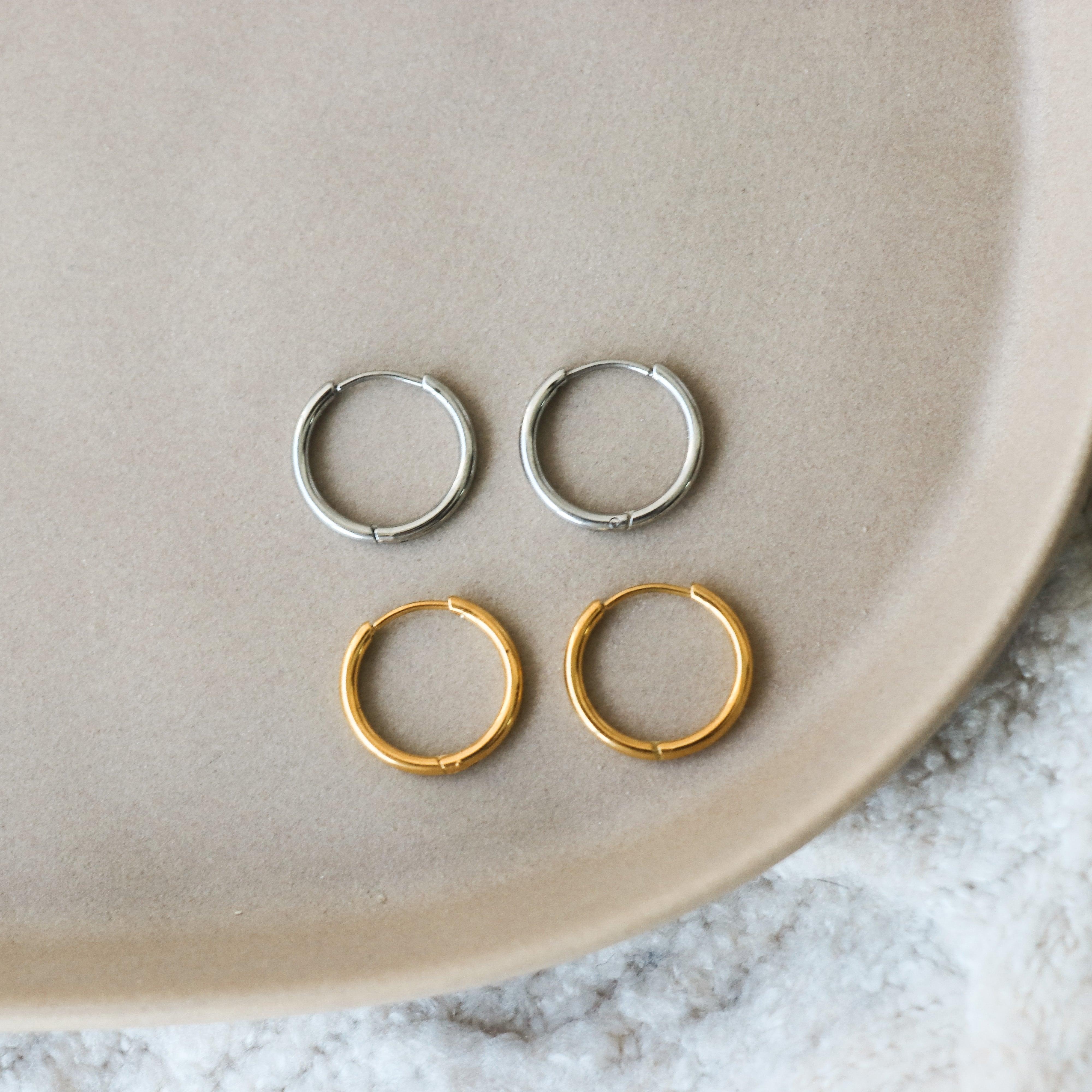 Boucles D'oreilles Petits Hoops Or
