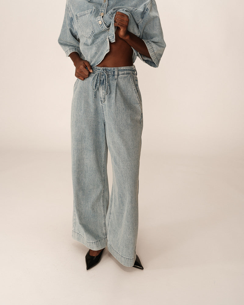 Jean Baggy Oversize Pompon