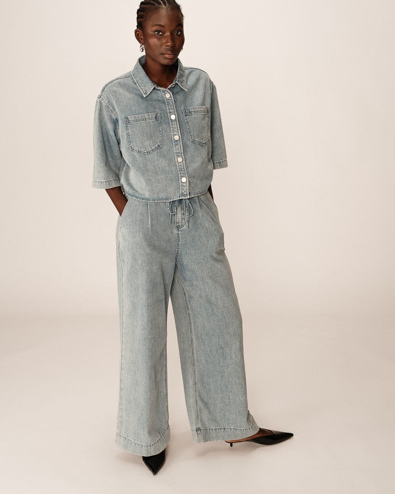 Jean Baggy Oversize Pompon