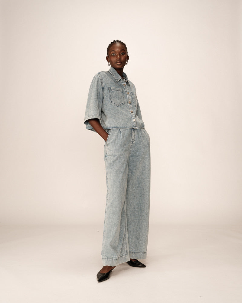 Jean Baggy Oversize Pompon