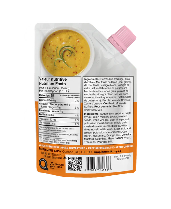 Sauce Pour Fondue Chinoise Orange & Dijon