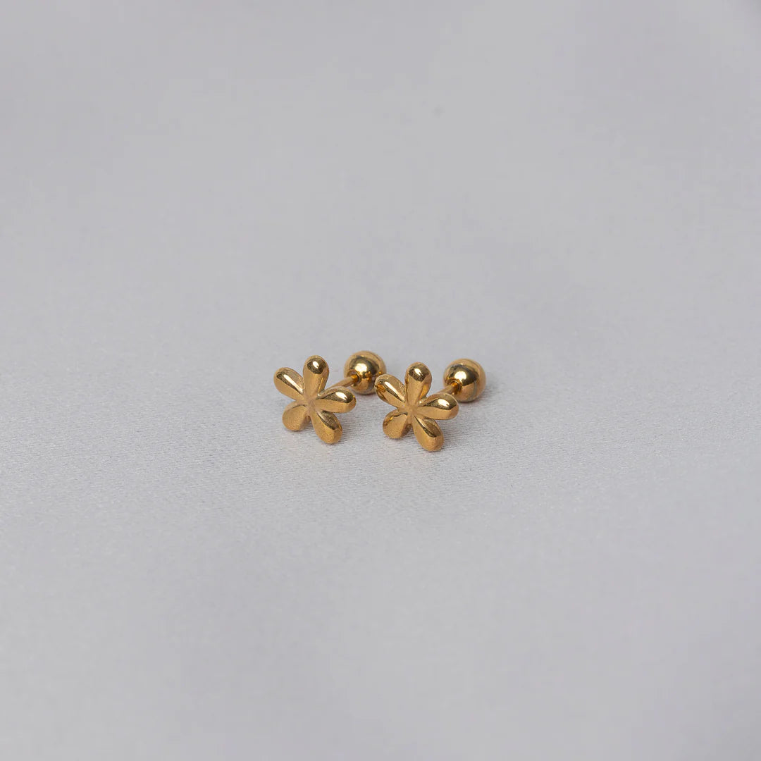 Boucles D'oreilles Les Florales Or
