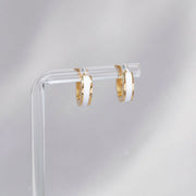 Boucles D'oreilles Les Mystérieuses Blanches Or