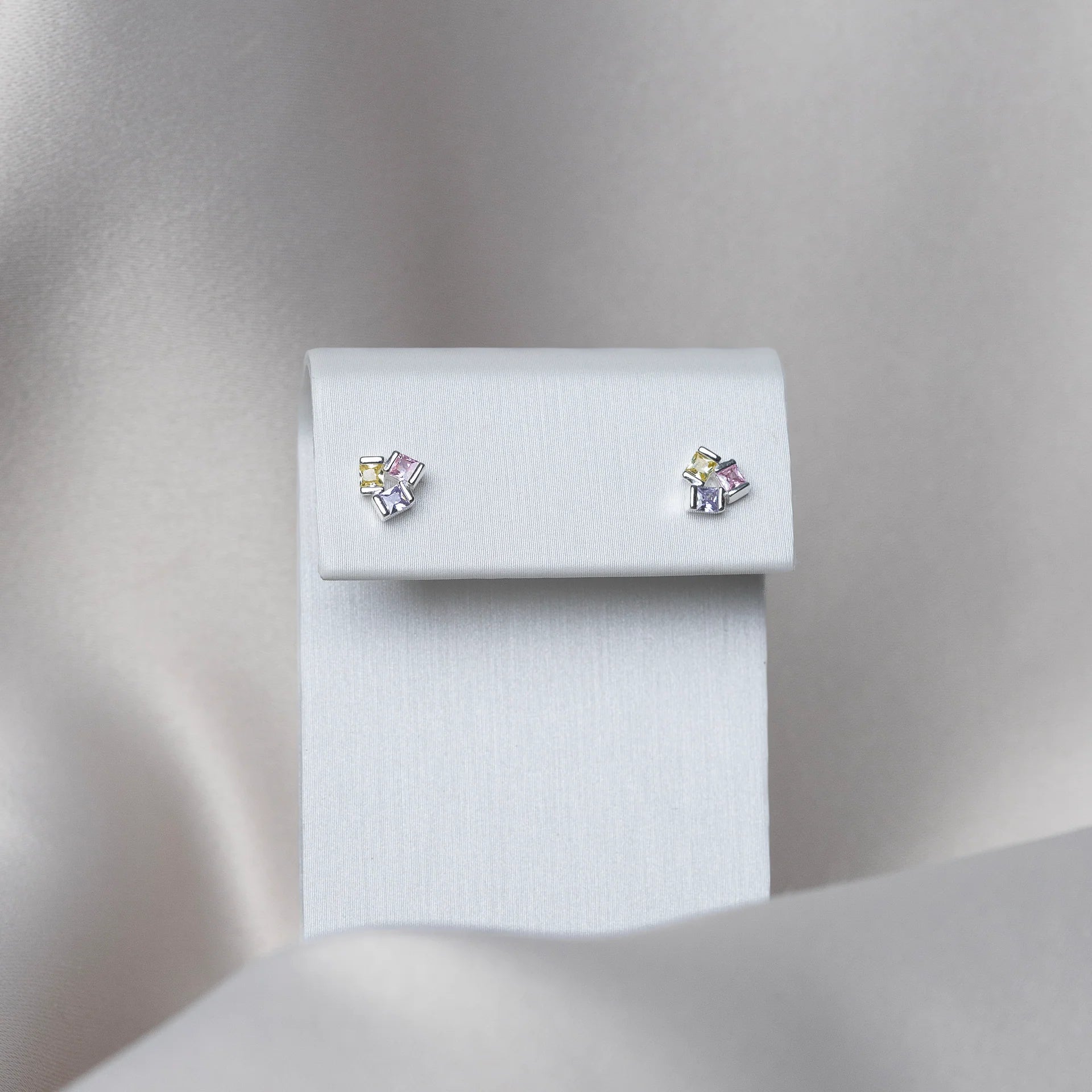 Boucles D'oreilles Les Pastelles Argent