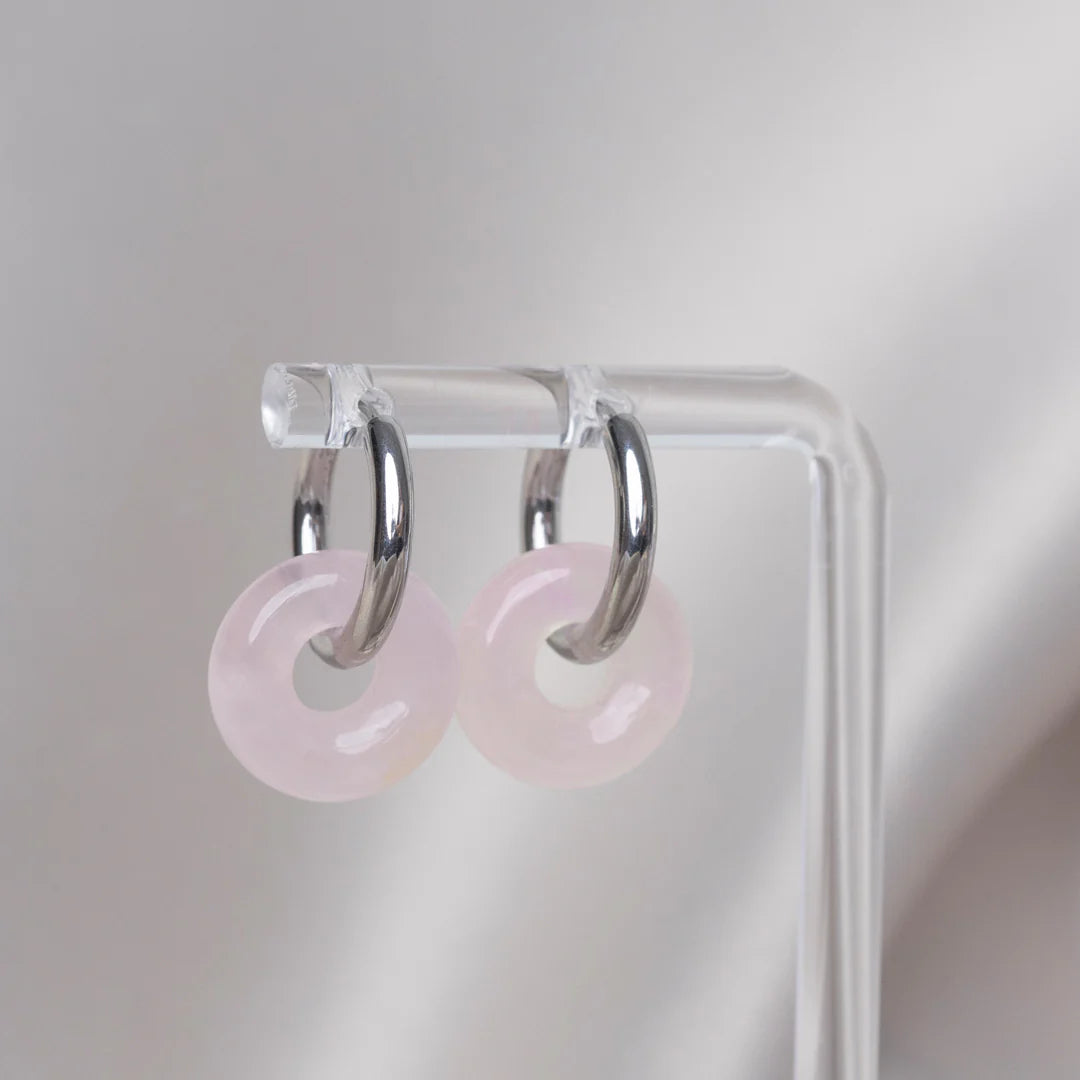 Boucles D'oreilles Les Tendances Argent Rose