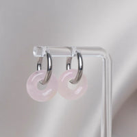 Boucles D'oreilles Les Tendances Argent Rose